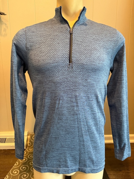lululemon athletica Other - B40 lululemon athletica Men's Small Heathered Blue Half-Zip Pullover